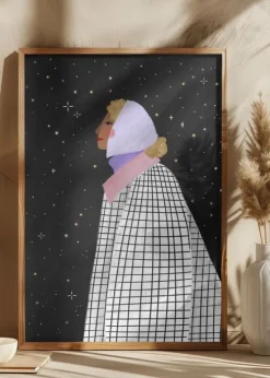 The Lady with the stars Plakat (21x29.7 cm (A4))