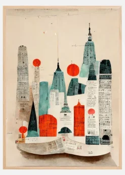 The Paper City Plakat (21x29.7 cm (A4))