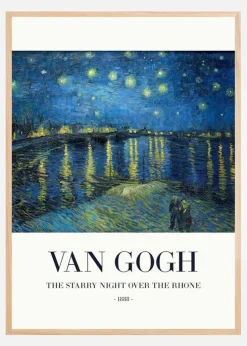 The Starry Night Over The Rhone Plakat (21x29.7 cm (A4))