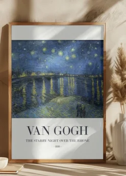 The Starry Night Over The Rhone Plakat (21x29.7 cm (A4))