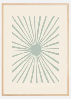 The Sun Grey Plakat (21x29.7 cm (A4))