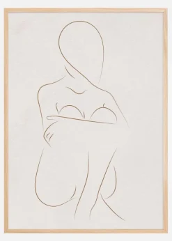 Thin Lines Woman ll Plakat (21x29.7 cm (A4))