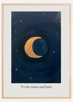 To the Moon and Back Plakat (21x29.7 cm (A4))