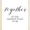 Together is our favorite place to be Plakat (21x29.7 cm (A4))