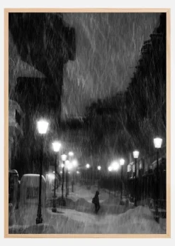 Tombe La Neige Plakat (21x29.7 cm (A4))