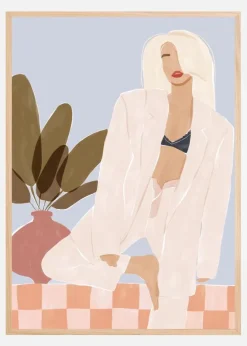 Too Lazy To Yoga Plakat (21x29.7 cm (A4))