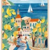 Travel woman on the Amalfi coast Plakat (21x29.7 cm (A4))