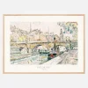 Tugboat At the Pont Neuf Plakat (21x29.7 cm (A4))