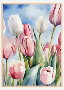 Tulpenfeld Plakat (21x29.7 cm (A4))