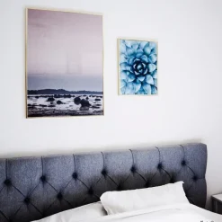 Turkis Blomst Plakat (30x40 cm)