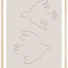 Two Doves Plakat (21x29.7 cm (A4))