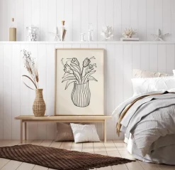 Vase Sketch Plakat (21x29.7 cm (A4))