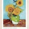 Vase With Three Sunflowers Plakat (21x29.7 cm (A4))