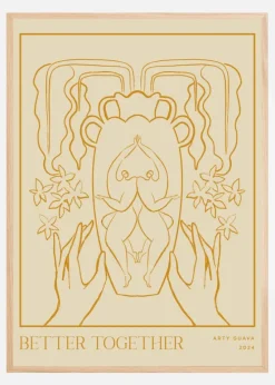 Vessel Collection : Better Together (LineArt) Plakat (21x29.7 cm (A4))