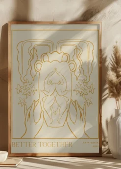 Vessel Collection : Better Together (LineArt) Plakat (21x29.7 cm (A4))