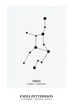 Virgo - stjernetegn (21x29,7 cm (A4))