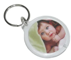 Walther Akryl Nøglering Rund