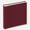 Walther Fotoalbum Classic rød - 26x25 cm (60 Hvide sider / 30 blade)