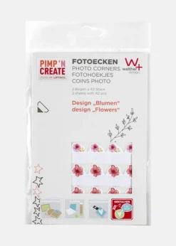 Walther Fotohjørner Blomster - 84 stk