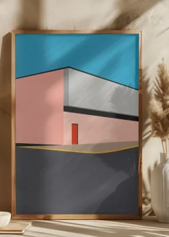 Warehouse Illustration Plakat (21x29.7 cm (A4))