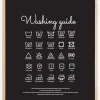 Washing guide - Black Plakat (21x29.7 cm (A4))