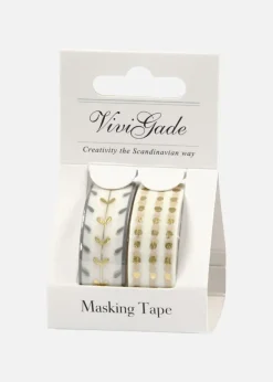 Washitape Hjerter og prikker - 15 mm