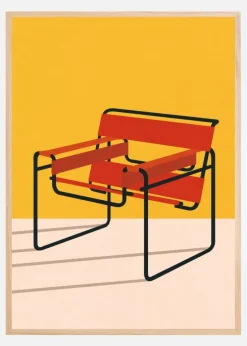 Wassily Chair Marcel Breuer Plakat (21x29.7 cm (A4))