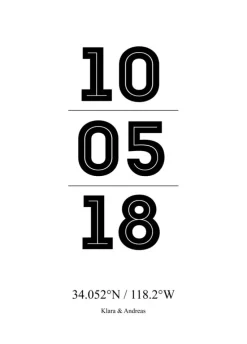 Wedding Date (21x29,7 cm (A4))