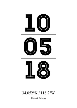 Wedding Date (21x29,7 cm (A4))