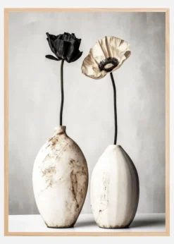 White Ceramic No 3 Plakat (21x29.7 cm (A4))