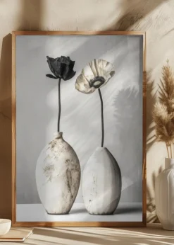 White Ceramic No 3 Plakat (21x29.7 cm (A4))