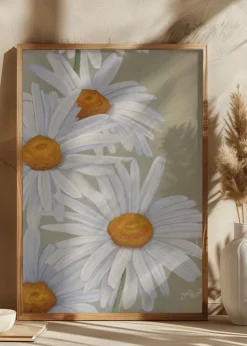 White Daisies Plakat (21x29.7 cm (A4))