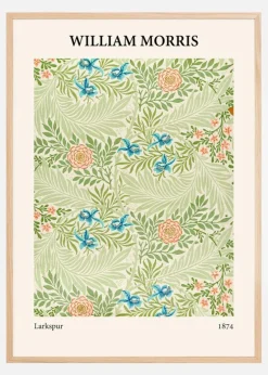 William Morris - Larkspur Plakat (21x29.7 cm (A4))