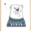 Winter Bear Plakat (21x29.7 cm (A4))