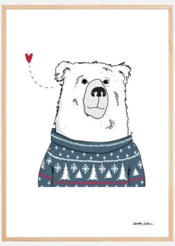 Winter Bear Plakat (21x29.7 cm (A4))