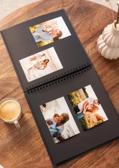 Wiro Spiralalbum Sort - 32x30 cm (50 Sorte sider / 25 ark)