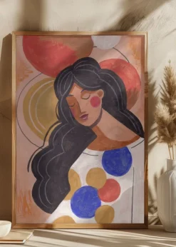 Woman in Thoughts Plakat (21x29.7 cm (A4))