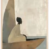 Woman On Boat Plakat (21x29.7 cm (A4))