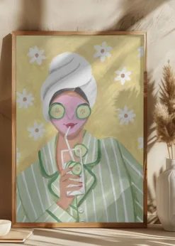 Woman Relax Time Plakat (21x29.7 cm (A4))