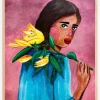 Woman With Lily Plakat (21x29.7 cm (A4))