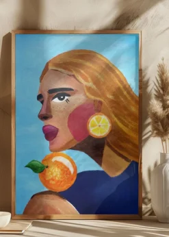 Woman With Orange Plakat (21x29.7 cm (A4))