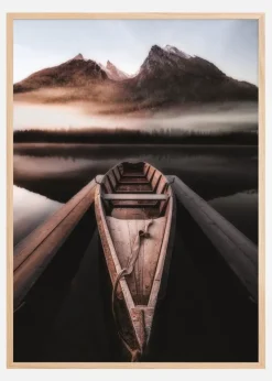 Wooden Boat Plakat (21x29.7 cm (A4))