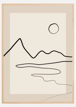 3x4 Aspectratiolineart2 Plakat (21x29.7 cm (A4))