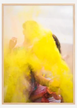 Yellow colour in the Air Plakat (21x29.7 cm (A4))