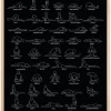Yoga - B&W Plakat (21x29.7 cm (A4))