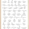 Yoga - White Plakat (21x29.7 cm (A4))