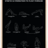 Yoga Sequence - Stretch & Strengthen To Float Forward - Black Plakat (21x29.7 cm (A4))