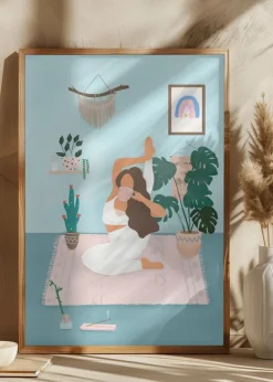 Yoga Time Plakat (21x29.7 cm (A4))