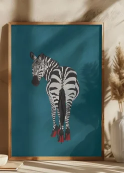 Zebra heels Plakat (21x29.7 cm (A4))
