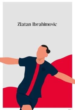 Zlatan Ibrahimovic Plakat (21x29.7 cm (A4))